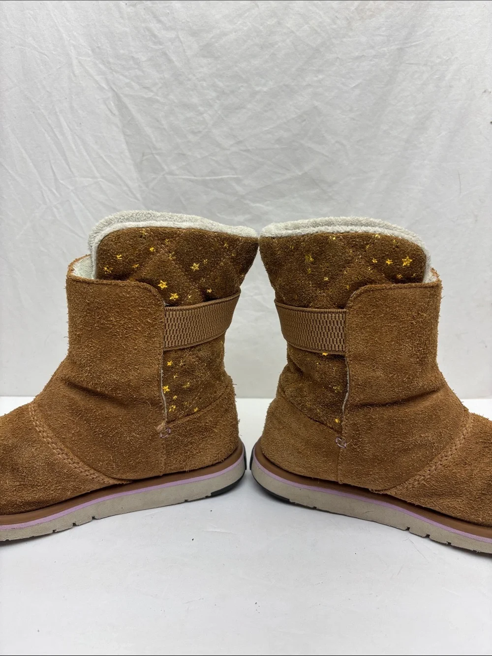Sorel Kids Suede Winter Boots - Cozy Lined Ankle Boot, SZ 3 little girl, box 75